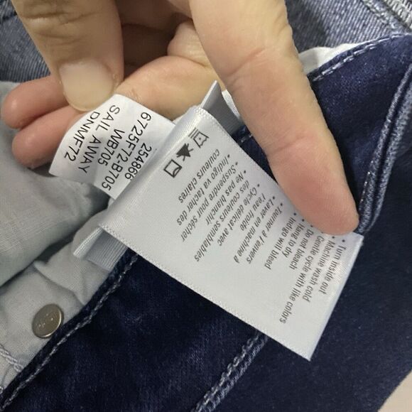 Paige Genevieve NWT high rise flare wide jean sail away dark wash 33 NEW - Picture 12 of 13